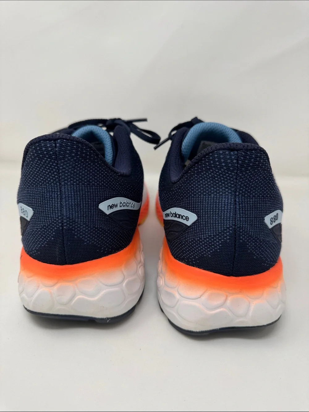 New Balance Navy and Coral 880 Fresh Foam Running Shoes